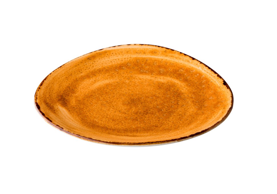 BORD PORSELEIN 21CM JERSEY ORANJE 6X1ST