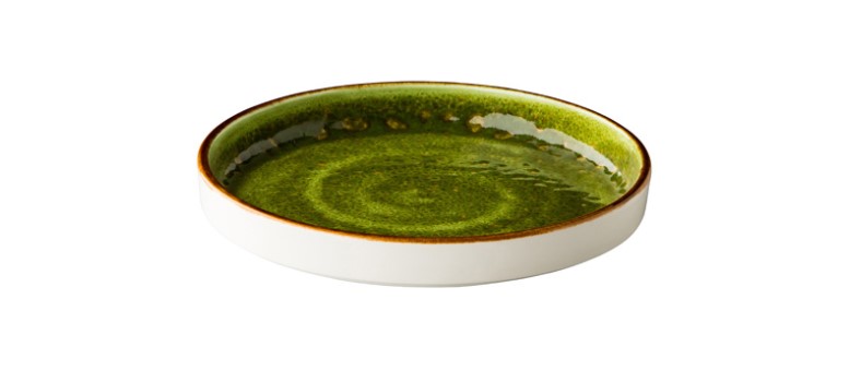 BORD PORSELEIN 16.2CM JERSEY GROEN 6X1ST