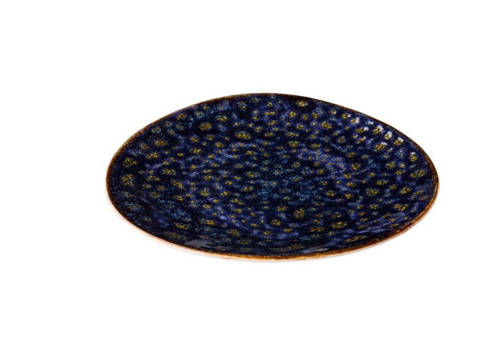 BORD PORSELEIN 21CM JERSEY BLAUW 6X1ST