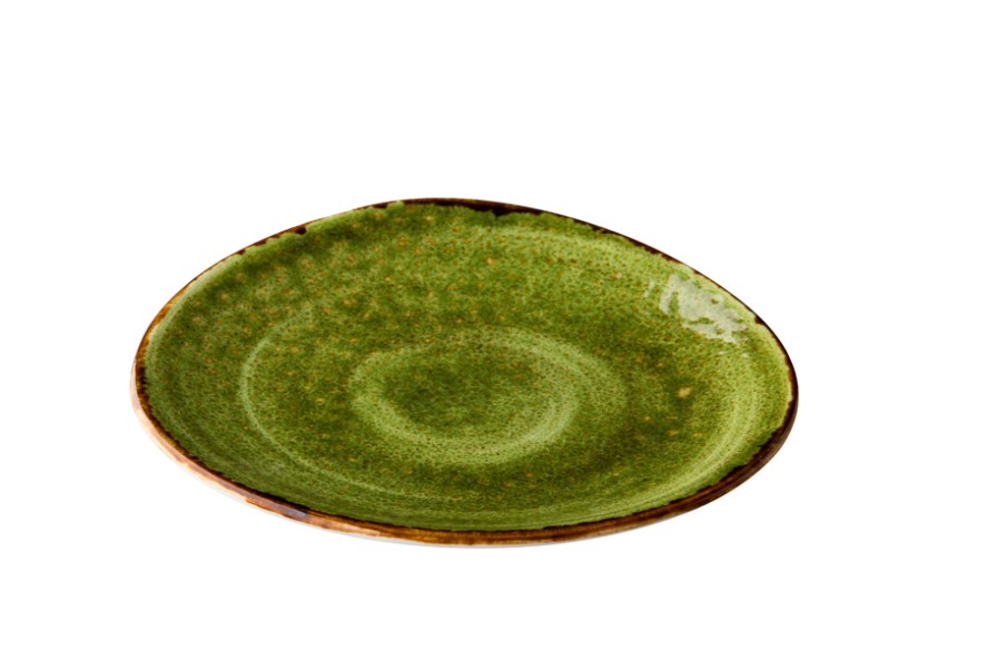 BORD PORSELEIN 17CM JERSEY GROEN 6X1ST