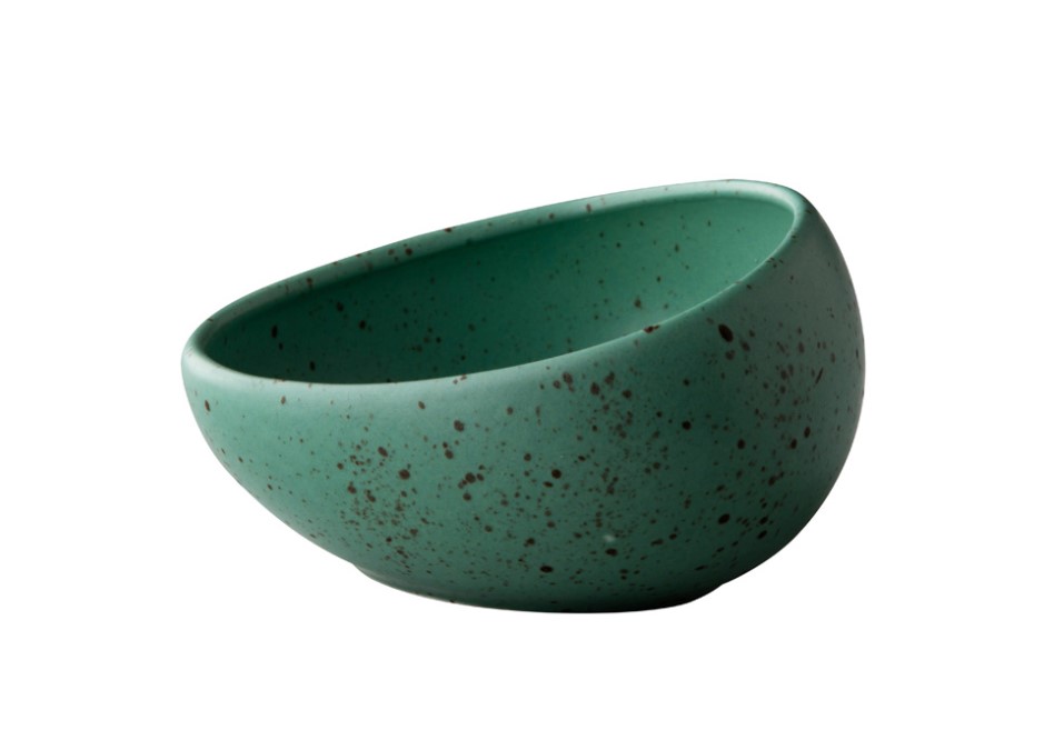 KOM SCHUIN PORSELEIN 10CM TINTO GROEN 6X1ST