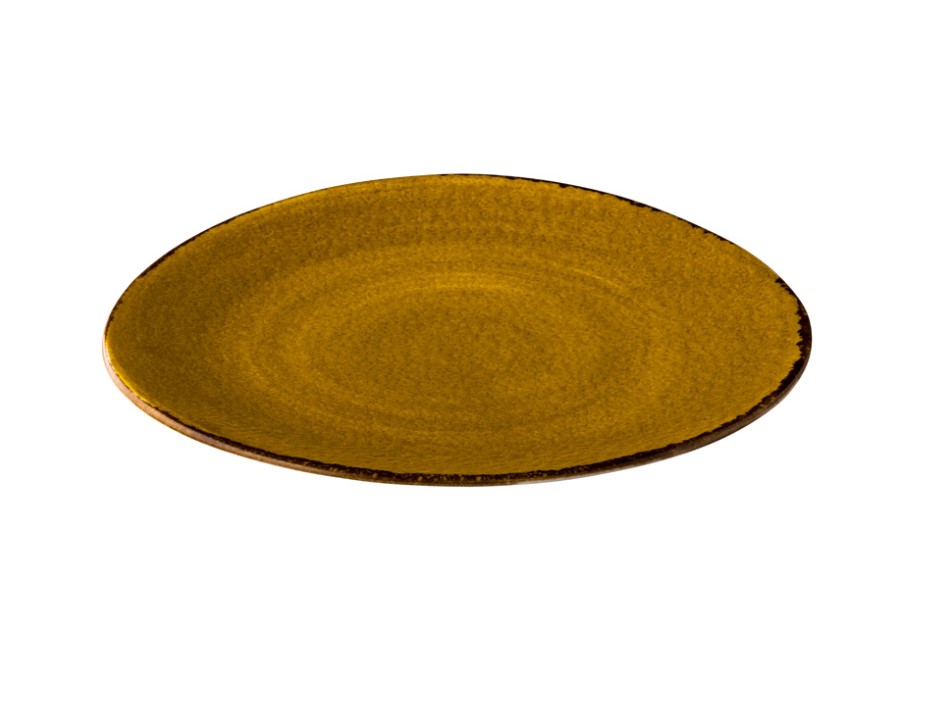 BORD PORSELEIN 21CM JERSEY GEEL 6X1ST
