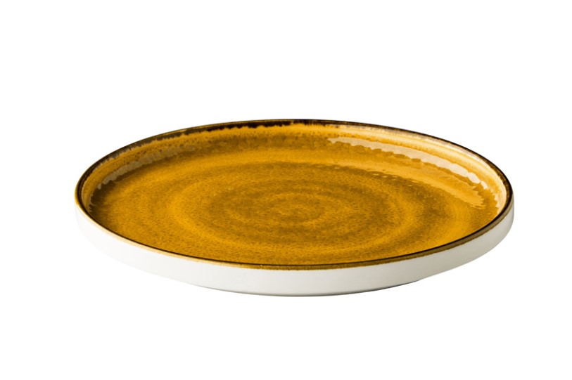 BORD PORSELEIN 25.4CM JERSEY GEEL 6X1ST