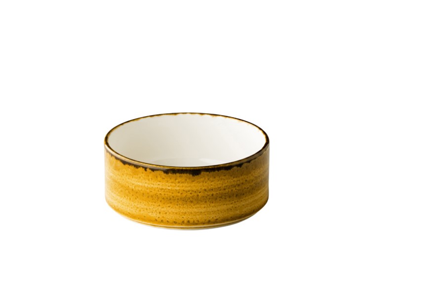 DIEP BORD PORSELEIN 12.8CM JERSEY GEEL 6X1ST