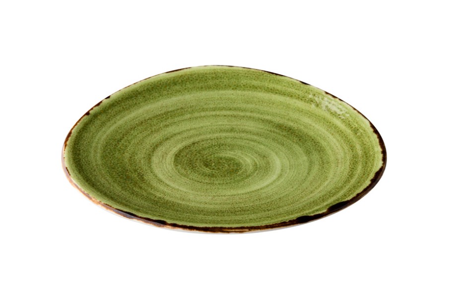 BORD PORSELEIN 21CM JERSEY GROEN 6X1ST
