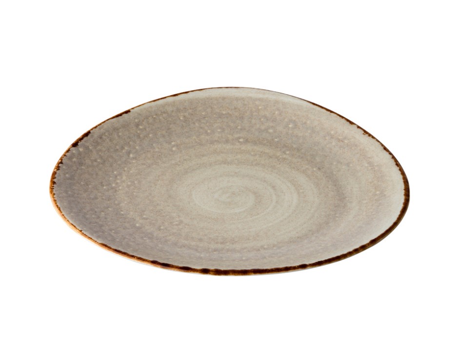 BORD PORSELEIN 21CM JERSEY GRIJS 6X1ST
