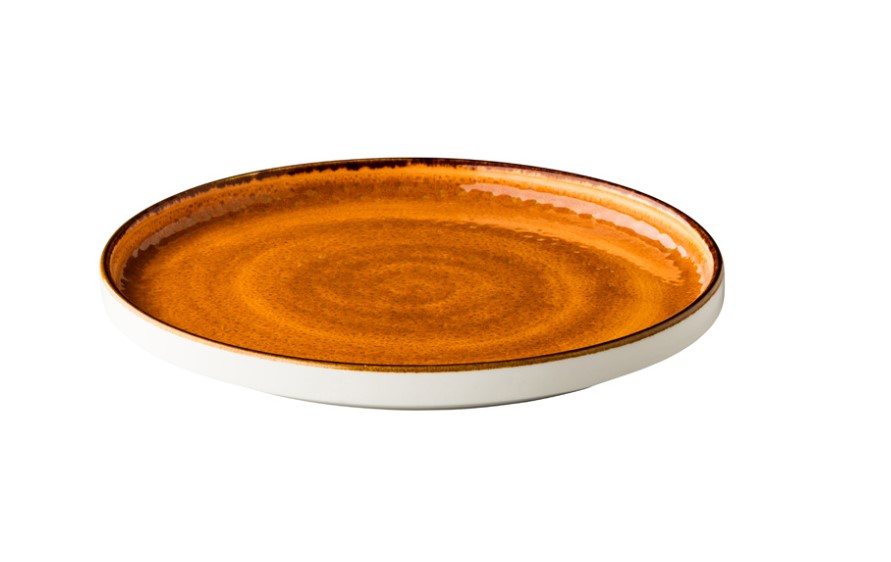 BORD PORSELEIN 25.4CM JERSEY ORANJE 6X1ST