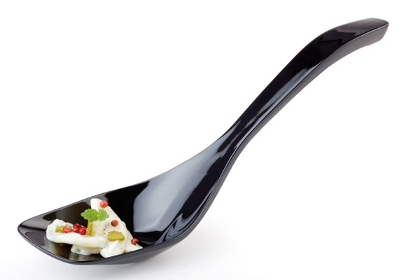 SERVEERLEPEL 26.5CM ZWART MELAMINE APS