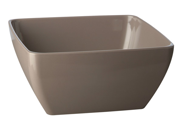 KOM MELAMINE 19X19XH9CM TAUPE APS