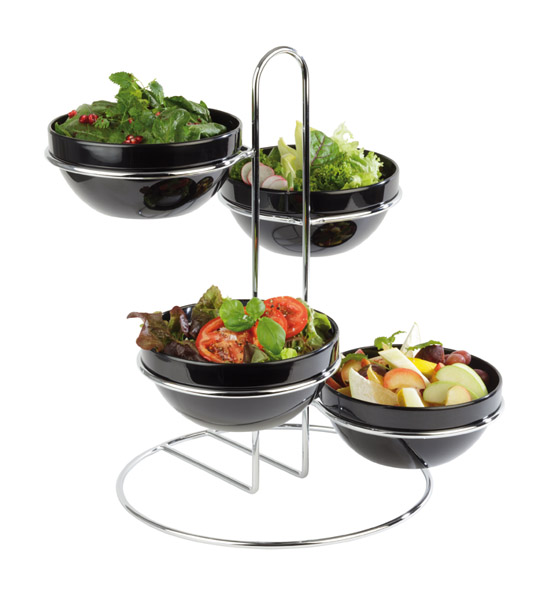 STAANDER 20XH49CM VOOR 4 KOMMEN RVS APS