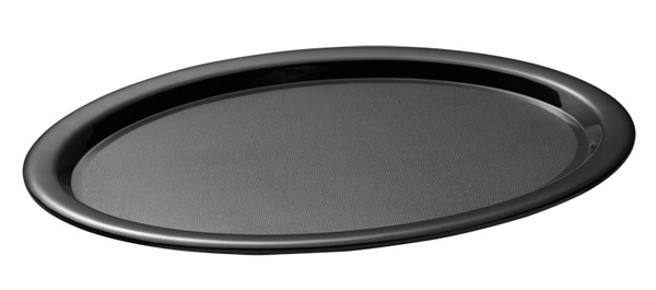 DIENBLAD 28.5X21.5CM ZWART MELAMINE APS