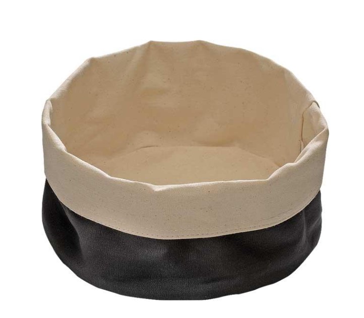 BROODMAND 20XH11CM BEIGE/ZWART KATOEN APS