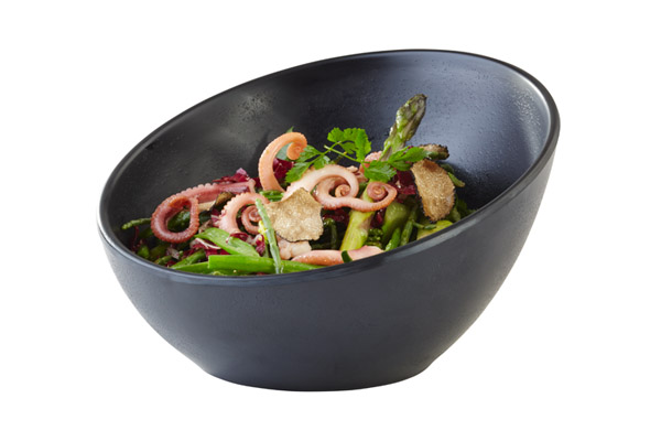 KOM MELAMINE 16XH10CM SCHUIN ZWART APS