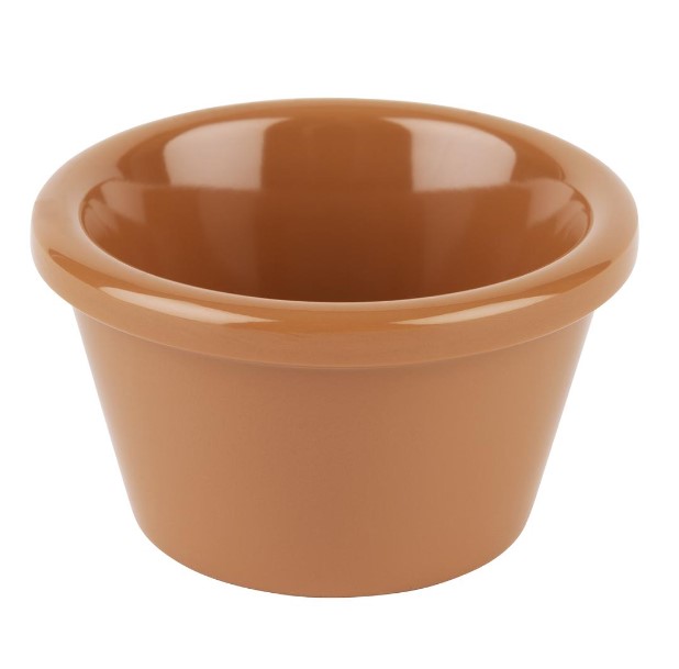 KOM MELAMINE 6XH3.5CM TERRACOTTA APS