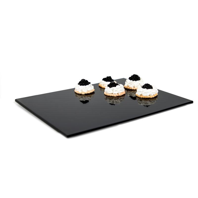 SERVEERPLATEAU 16.2X26.5CM ZWART MELAMINE APS