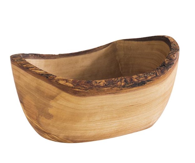 SCHAAL 13X8CM OLIJFHOUT APS