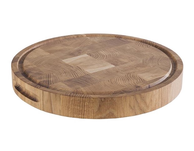 SERVEERPLANK ROND 33XH4.5CM APS