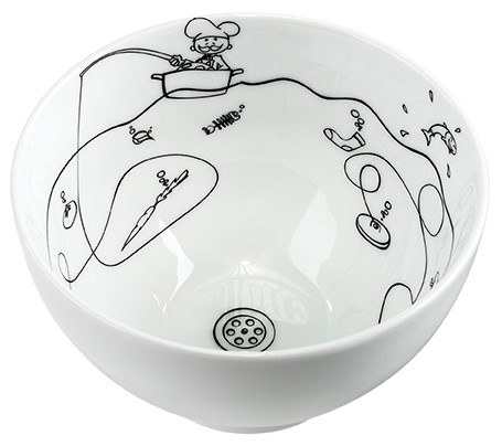 KOM PORSELEIN 13CM KIDS 4X1ST