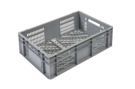 STAPELBAK 60X40XH20CM OPEN GRIJS BUDGET