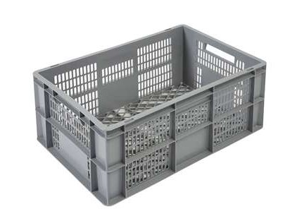 STAPELBAK 60X40XH27CM OPEN GRIJS BUDGET