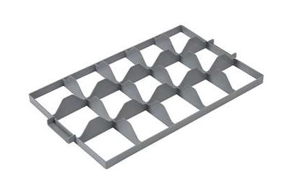 SEPARATOR 3X5 VAKKEN BOVEN 60X40CM GRIJS