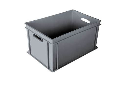 STAPELBAK 60X40XH32CM GESLOTEN GRIJS WERIT
